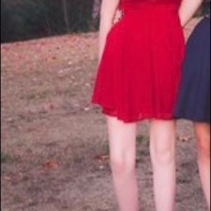 Maniju Semi formal red dress